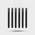 Royale Taper Candles Black