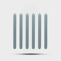 Royale Taper Candles Grey