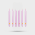 Madeleines Taper Candles Lilac