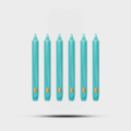 Madeleines Taper Candles Aqua