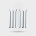 Madeleines Taper Candles Silver