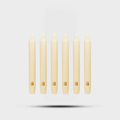 Madeleines Taper Candles Stone