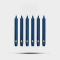 Madeleines Taper Candles Navy Blue