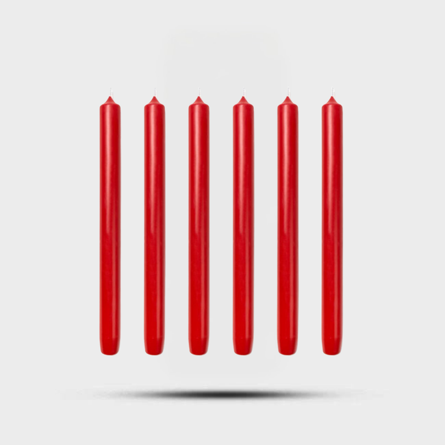 Royale Taper Candles Bright Red