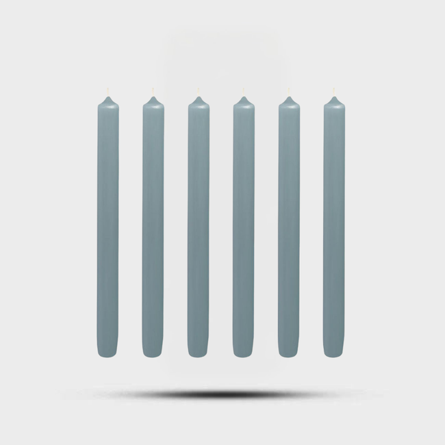 Royale Taper Candles Grey