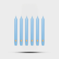 Madeleines Taper Candles Sky Blue