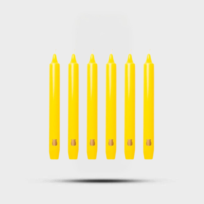 Madeleines Taper Candles Yellow