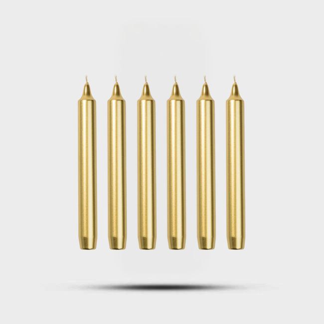Madeleines Taper Candles Gold