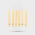 Madeleines Taper Candles Ivory