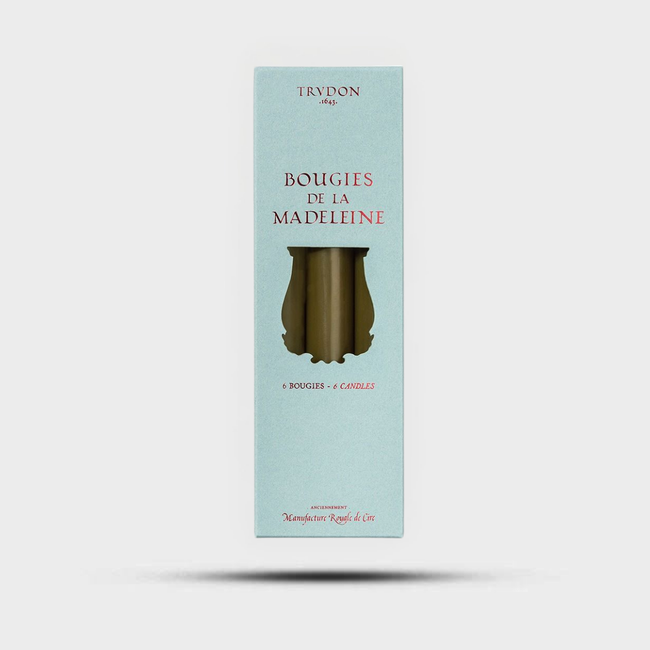 Madeleines Taper Candles Khaki