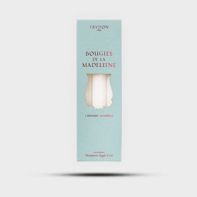 Madeleines Taper Candles White