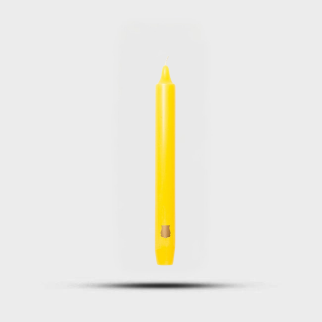 Madeleines Taper Candles Yellow