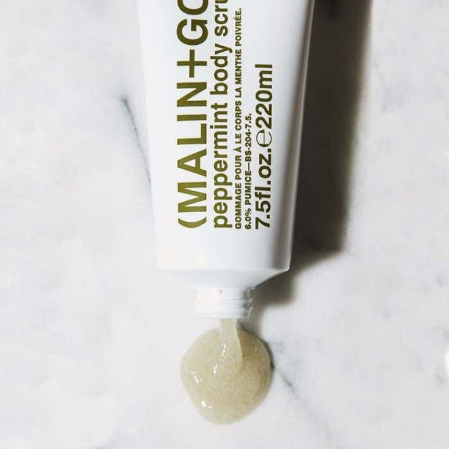 Peppermint body scrub._Malin + Goetz
